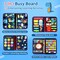 Busy Board Montessori Toy for 1 2 3 4 Years Old, Educational Activity Sensory Board Preschool Learning Fine Motor Skills Toys, Toddler Travel Toy for Plane Car, Gift for Boys Girls (Blue/P4)